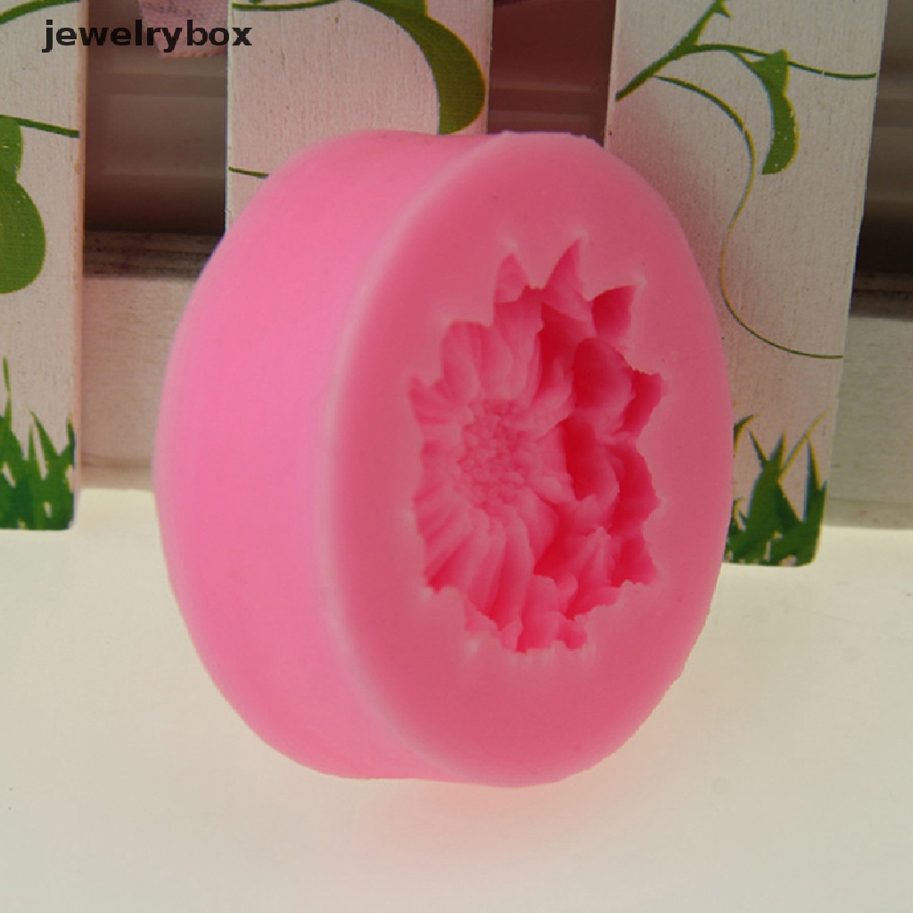 [jewelrybox] Cetakan Silikon Bentuk Bunga Daisy DIY Pastry Cupcake Chocolate Bakeware Mould Butik