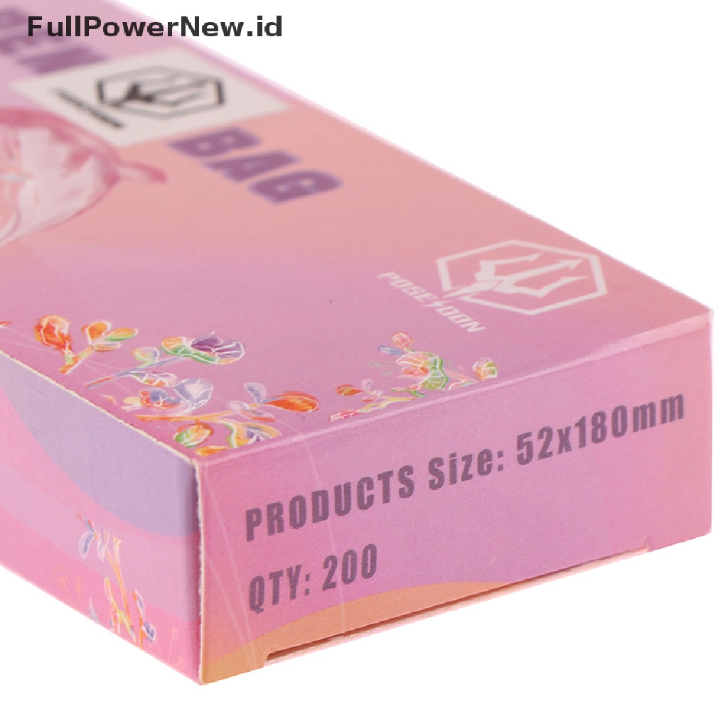 Power 200Pcs Klip Tato Merah Muda Sekali Pakai Cord Sleeves Bags Covers Untuk Mesin Tato ID