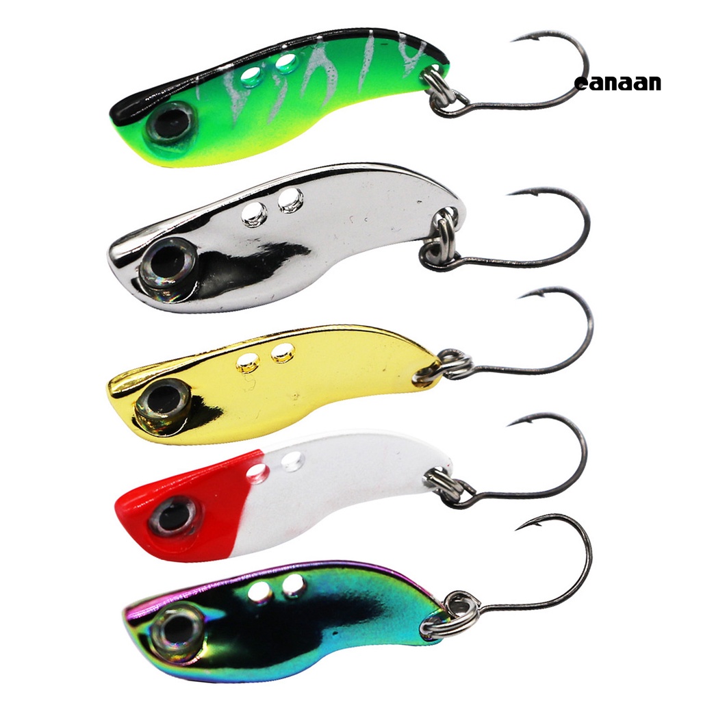 Cnn-5pcs 28mm Mini Getaran 3D Mata Memancing Umpan Logam Umpan Palsu Untuk Outdoor