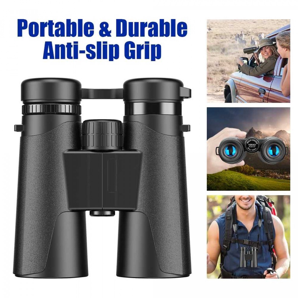 Teropong Binoculars Compact Zoom 10x42 Pengamatan Jauh Sport Outdoor