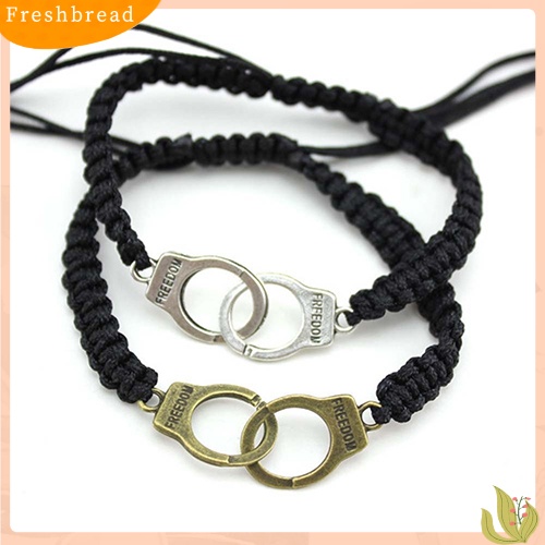 &lt; Freshbread &gt; Fashion Pria Wanita Punk Kasual Perhiasan Gelang Braided Borgol Bracelet