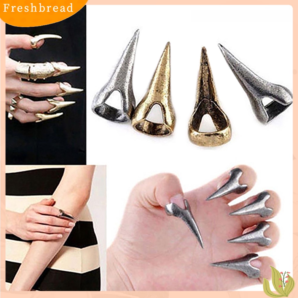 &lt; Freshbread &gt; Cincin Buku Jari Retro Perhiasan Hadiah Alloy Finger Claw Knuckle Ring Set Untuk Kehidupan Sehari-Hari