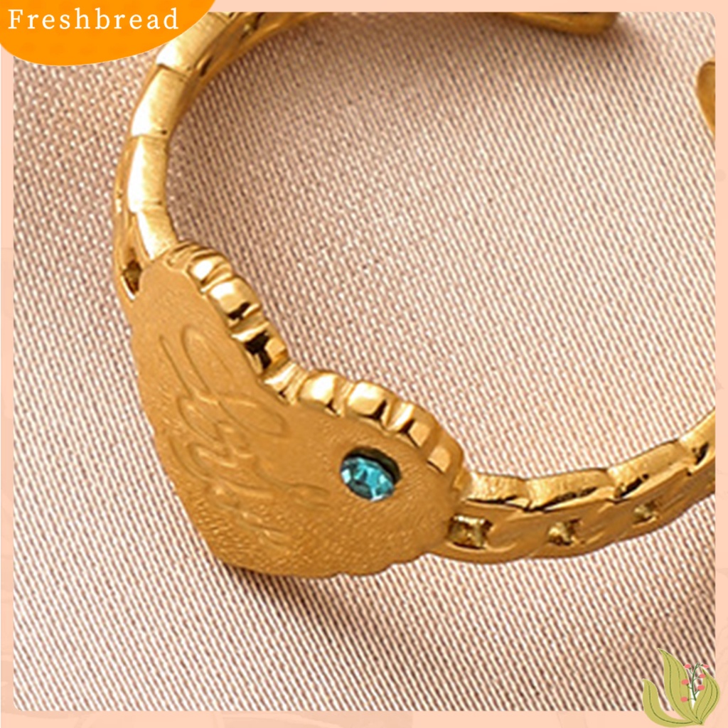 < Freshbread > Wanita Cincin Huruf Hati Permata Imitasi Biru Perhiasan Pembukaan Adjustable Finger Ring Untuk Pesta Perjamuan Prom Pernikahan