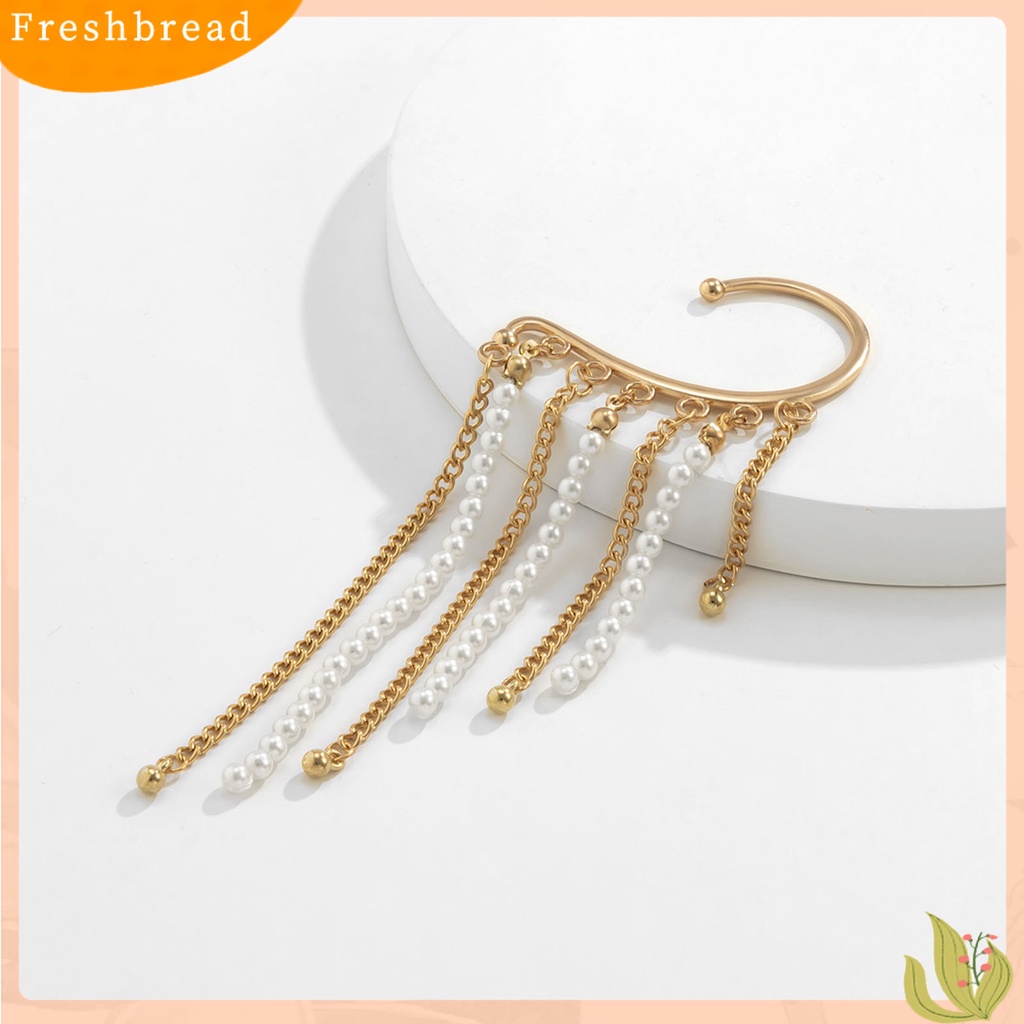 < Freshbread > 1Pc Klip Anting Jumbai Perhiasan Vintage Temperamen Manset Telinga Halus Untuk Pernikahan