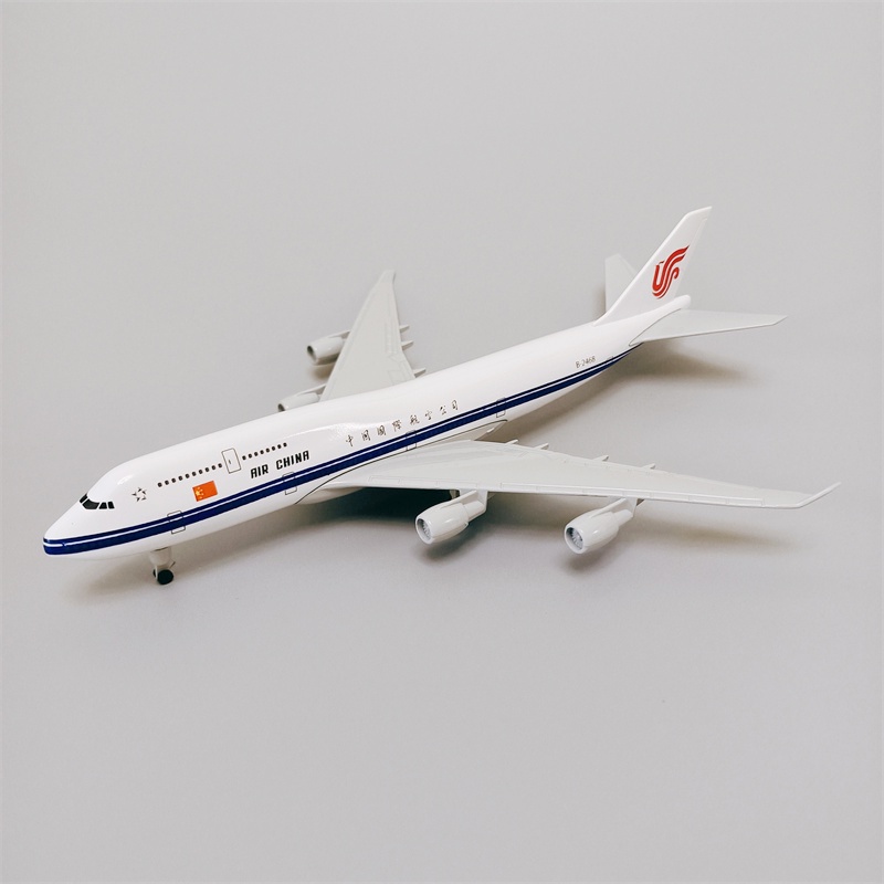 Air China Airlines Boeing 747model Pesawat Diecast Metal B747 Plane Pesawat Mainan Dengan Landing Gear