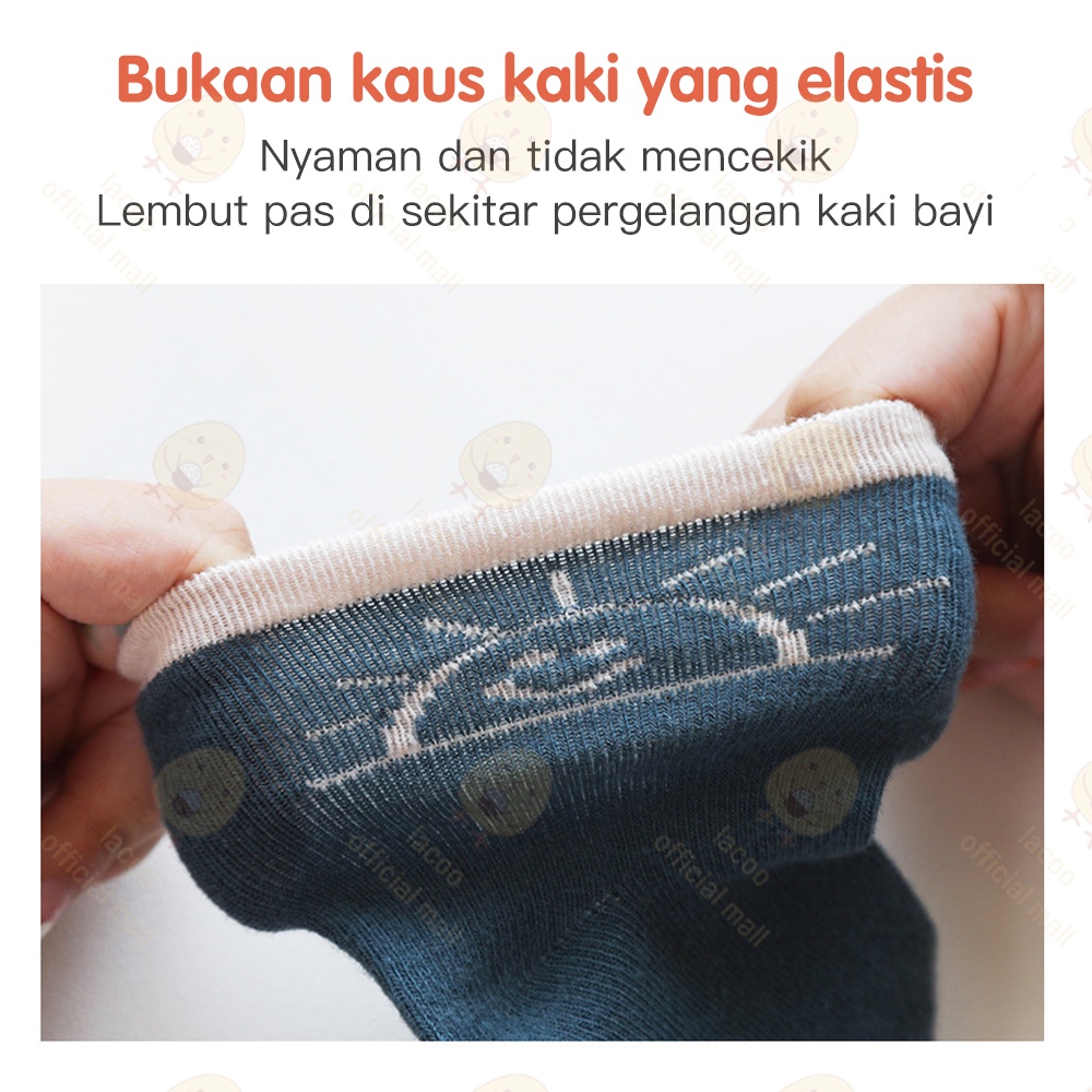 Lacoo 5 Pc Kaos kaki bayi anak import Kaus kaki bayi lucu