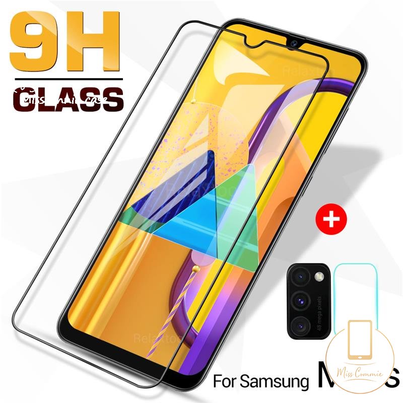 Samsung A13 A14 A54 A34 A12 A04E A23 A50 A50s A30s A21s A10 A31 A03S A52s A52 A32 A72 A22 A73 M10 2in1 Screen Protector Pelindung Layar Lensa Kamera Tempered Glass