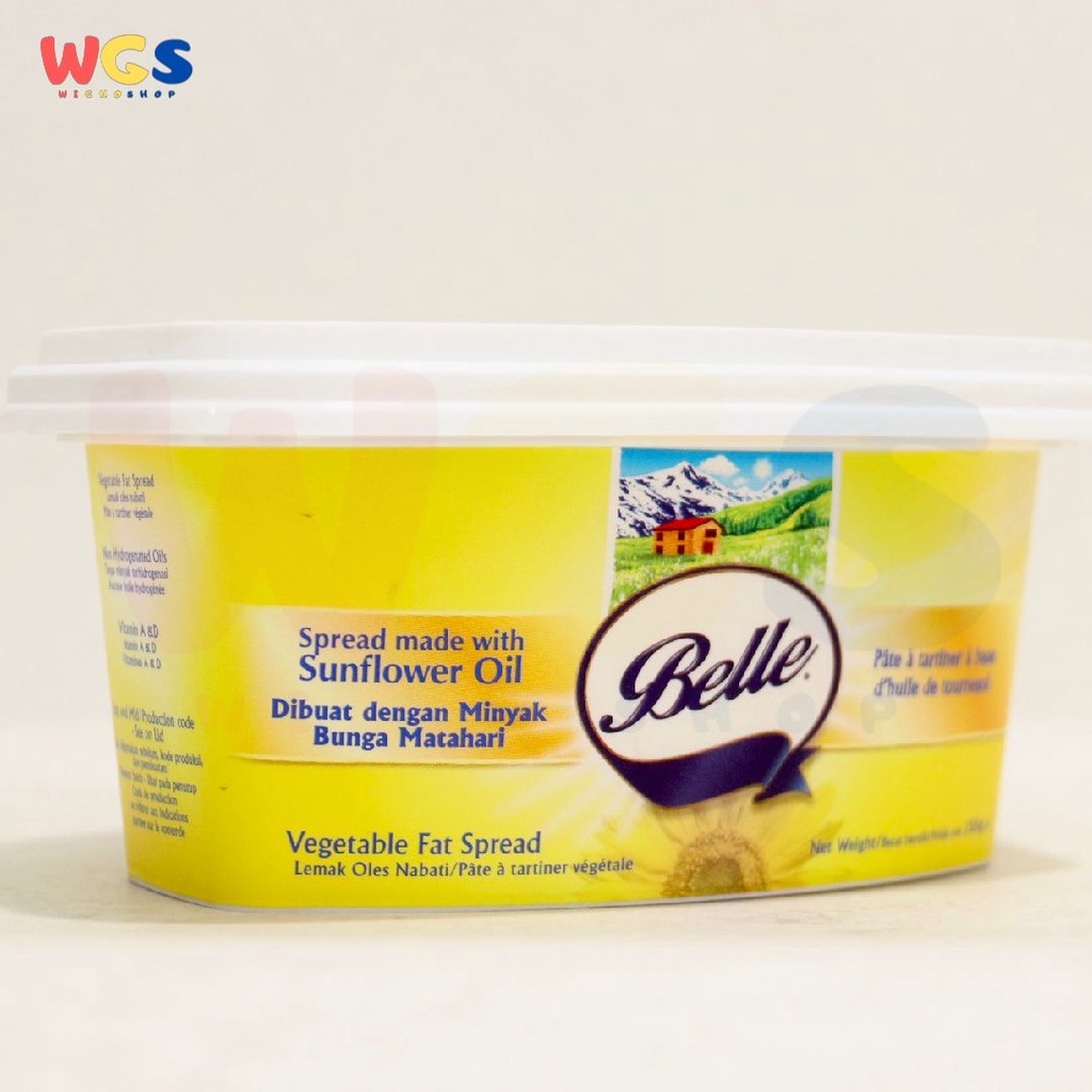 Belle Margarine Made With Sunflower Oil Vegetable Fat Spread 250g