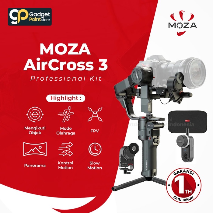 Moza Aircross 3 Professional Kit 3-Axis Gimbal Stabilizer Mirrorless