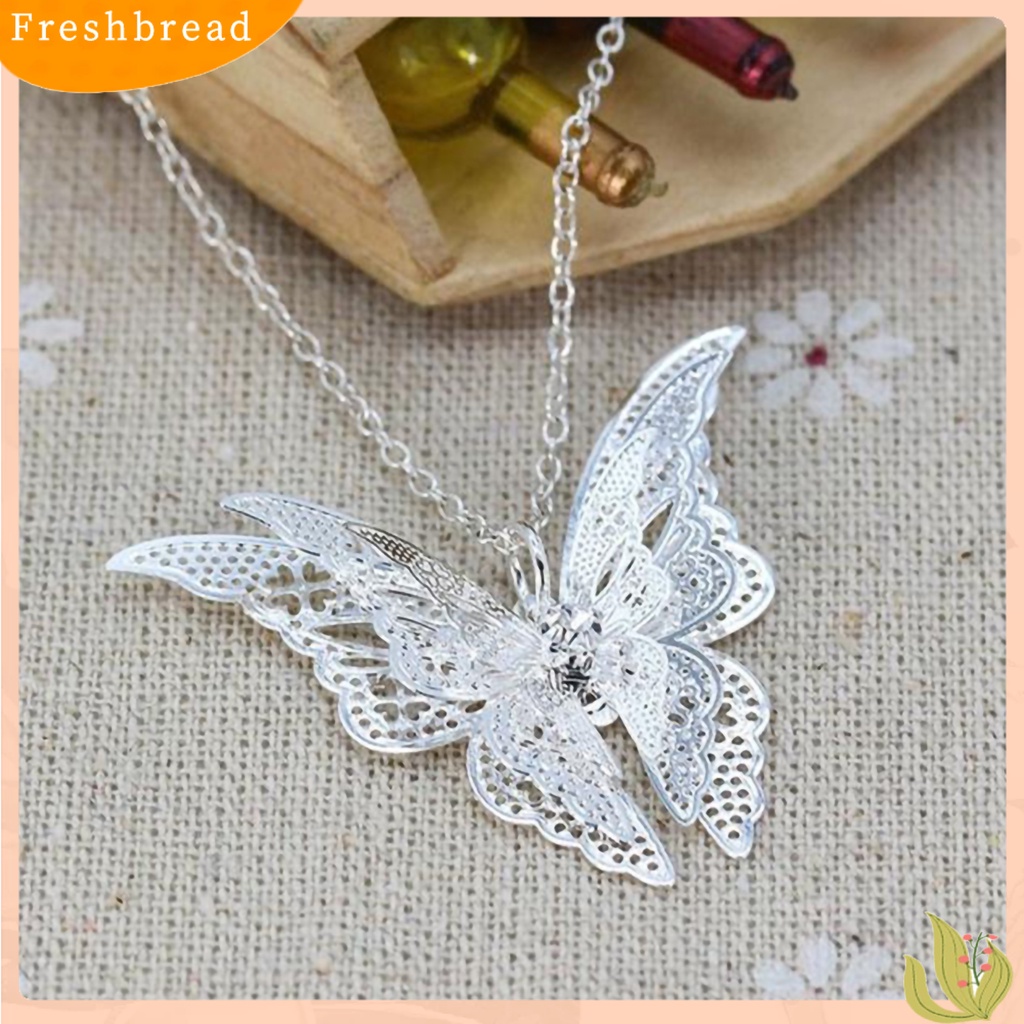 {In Stock} Jepit Rambut Kalung Indah Pengerjaan Halus Menawan Kalung Kupu-Kupu Mewah Untuk Pacaran