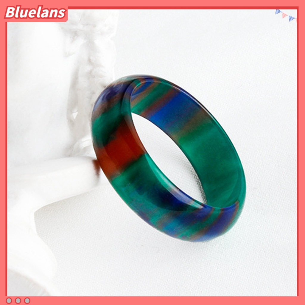 {In Stock} Lebar Halus Resin Lady Cincin Awan Warna-Warni Tebal Cincin Perhiasan Aksesori