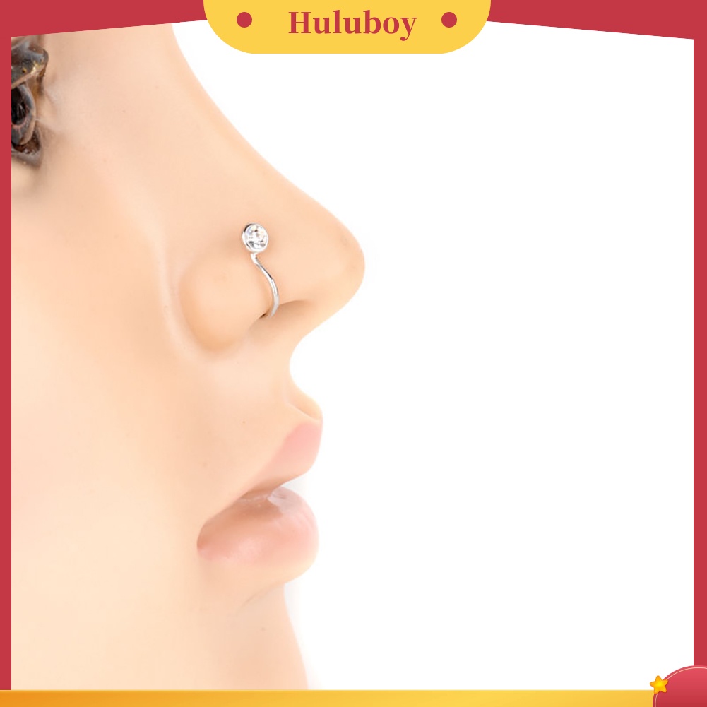 {Ready Stock} Fashion Tanpa Tindik Telinga Bibir Hoop Cincin Wanita Chic Perhiasan Klip Hidung Palsu