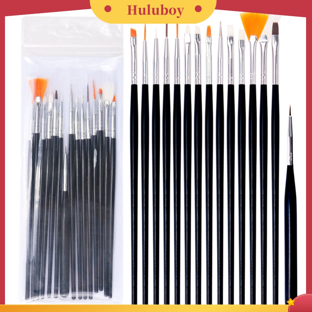{In Stock} 15Pcs/Set Pro Nail Art Dotting Drawing Pen Polish Makeup Brushes Manicure Tools