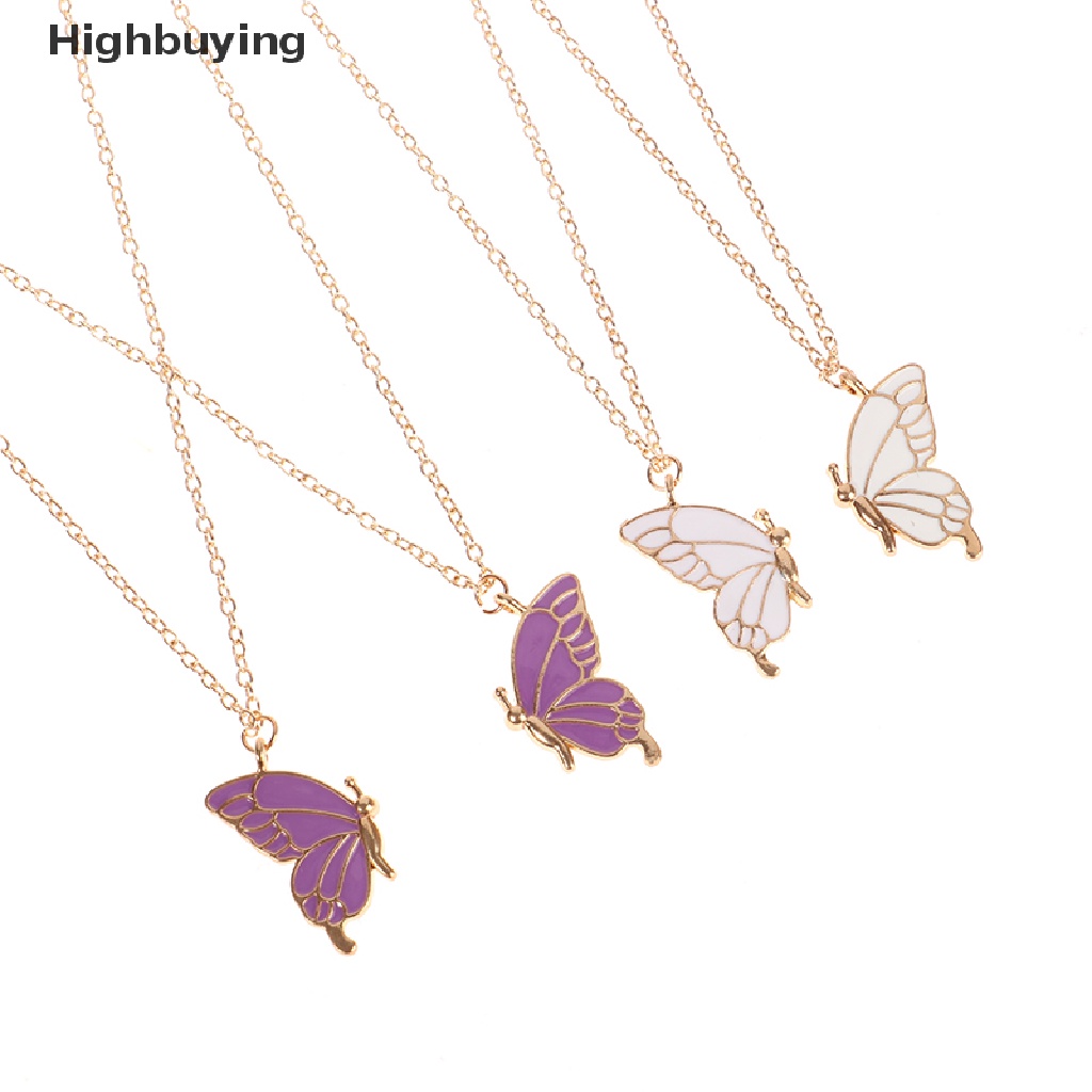 Hbid 1pasang Kalung Liontin Beauty Butterfly Hadiah Istimewah Ibu Anak Glory