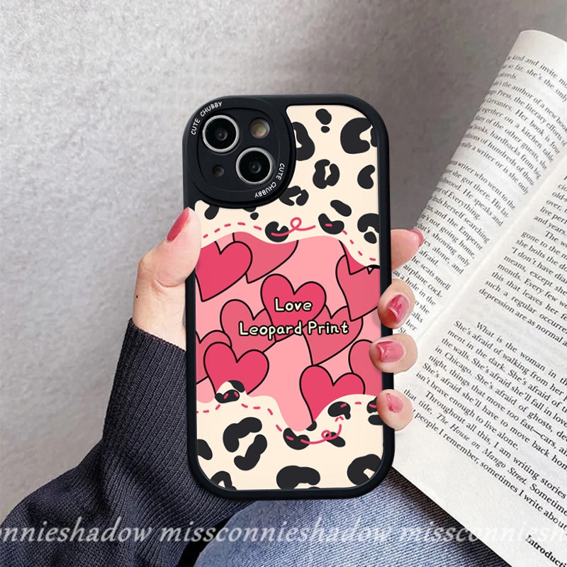 Casing Pasangan Infinix Hot 10 Lite Hot 9 10 Play 10T 11 10s 11s Smart5 6 Note8 Lucky Love Heart Soft Couples Case Fashion Motif Leopard Soft Tpu Back Cover