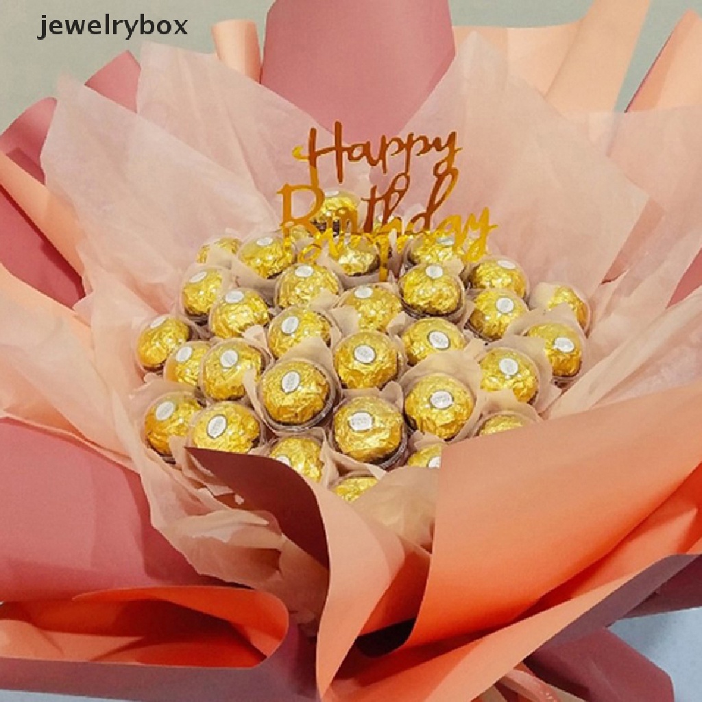 [jewelrybox] 10pcs Tempat Kotak Coklat Bening Plastik Coklat Truffle Bulat Gelas Coklat Butik