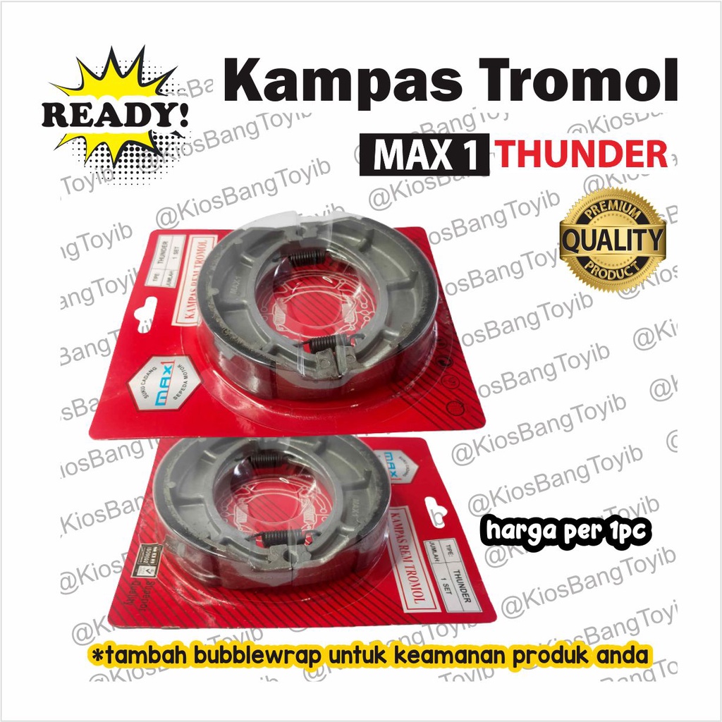 Kampas Rem Tromol Belakang Brake Shoe Suzuki Thunder 125 Spin (MAX1)