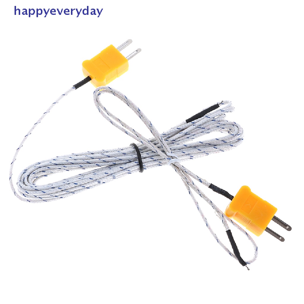 [happy] 1pc K type sensor Suhu thermocouple probe Kabel Kawat 0.5/4m [ID]