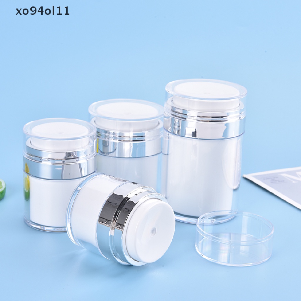 Xo Acrylic Airless Pump Jar Botol Cream Akrilik Kosong Isi Ulang Kosmetik Berisi OL