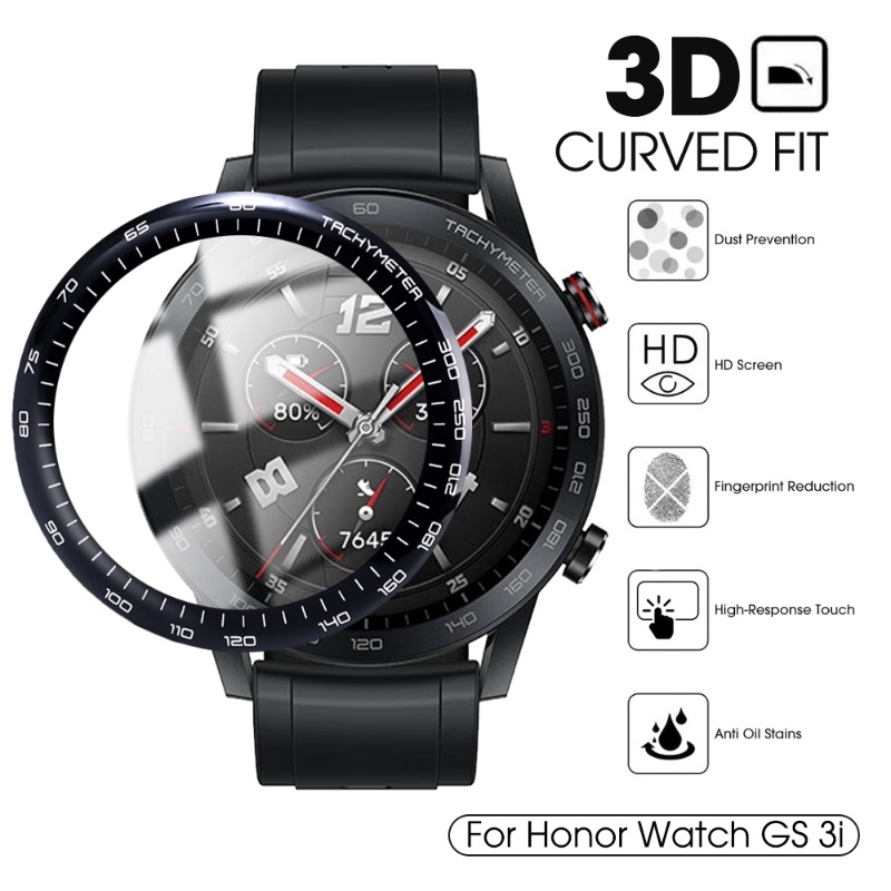 3pcs Ultra-clear Tipis Anti-fingerprint Watch Films Dustproof Hydrophobic Oleophobic Smart Watch Pelindung Layar Untuk Honor Watch GS 3i