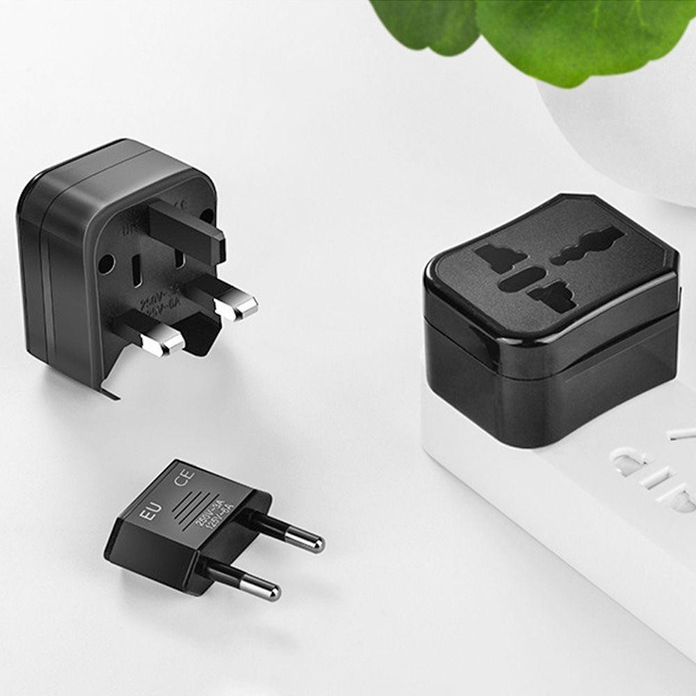 POPULAR Populer Travel Adapter Universal Power Socket EU US UK AU Colokan Charger