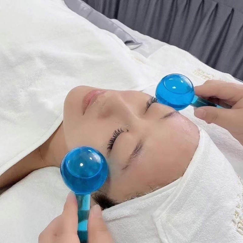 Ice Globes Hockey Roller Energy Massage Beauty Facial Eye Crystal Ball Massager Stick Ice Globes Skin Care