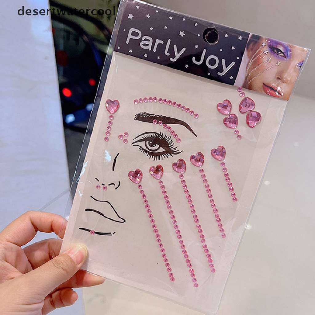 Deid Glitter Berlian Makeup Art Eyeliner Bling Wajah Permata Alat Makeup Rhinestones Martijn