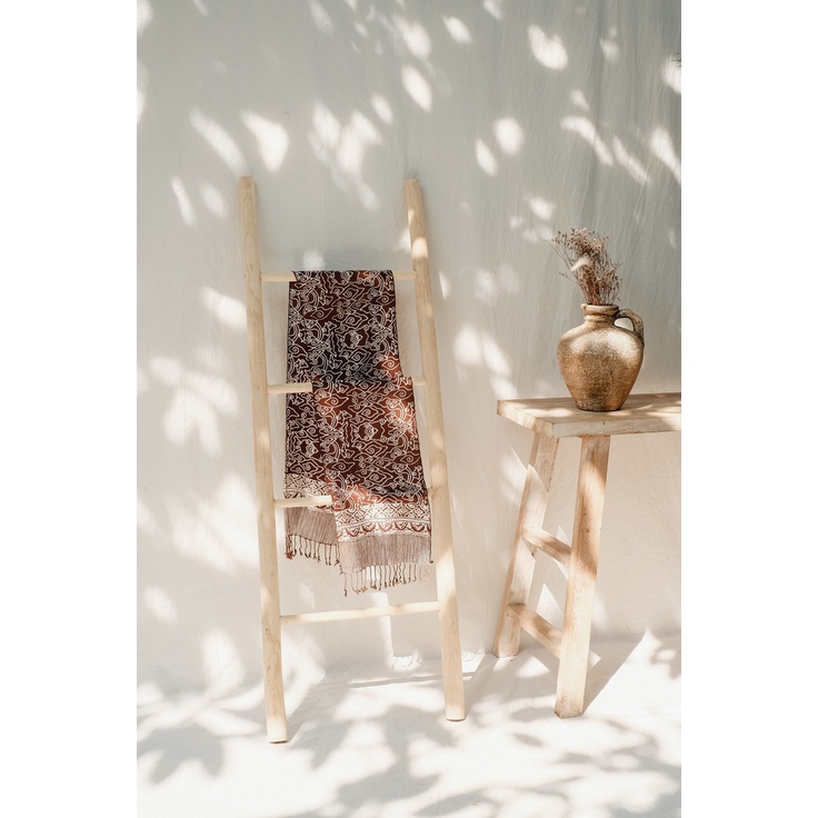 RATU - Scarf Batik TCR Mega Mendung Brown