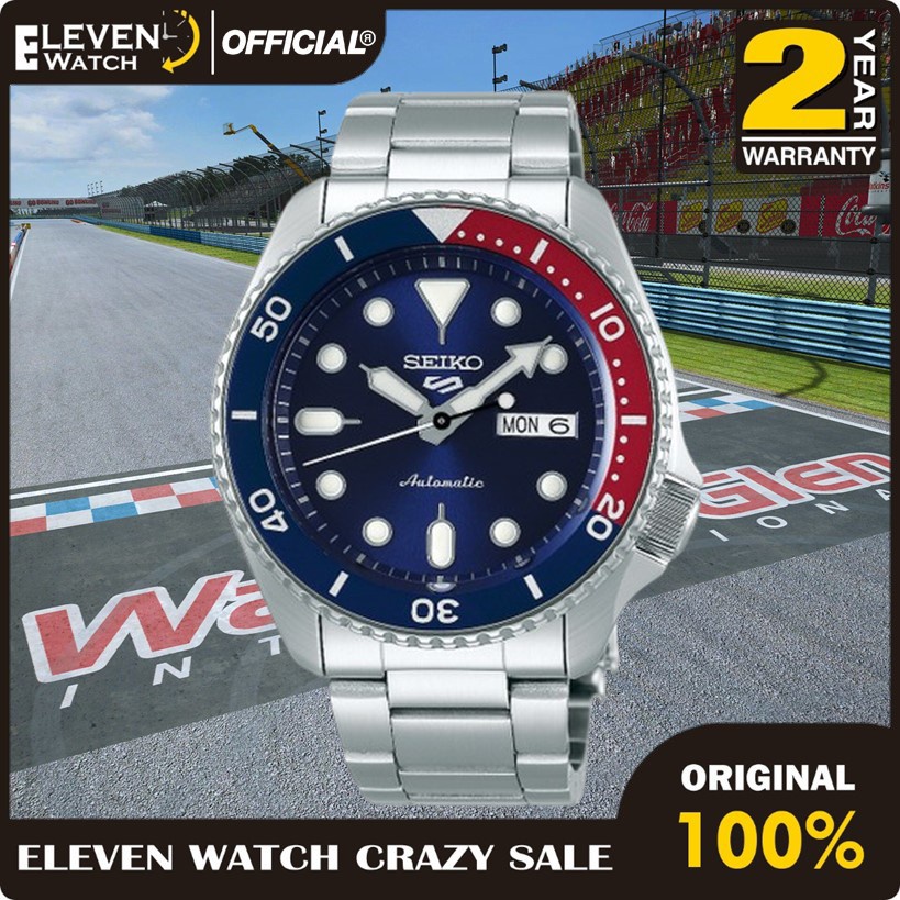 [Promo] Jam Tangan Pria Seiko SRPD53K1 5 Sport Pepsi Blue Dial Automatic Original Garansi 2 Tahun [✔