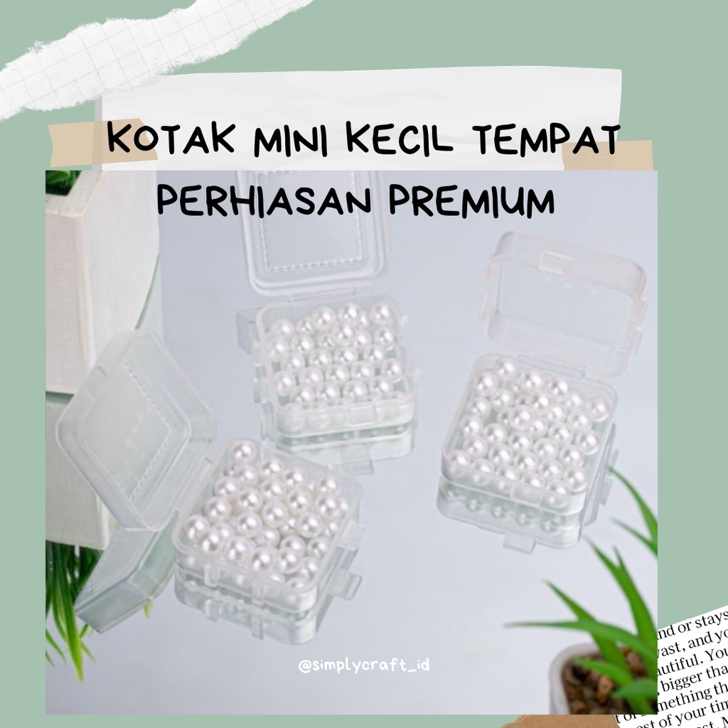 Simply Craft ID - KOTAK MINI KECIL TEMPAT PERHIASAN ANTING MEMORY CARD EARPLUG KOTAK PLASTIK SERBAGUNA MINI BOX