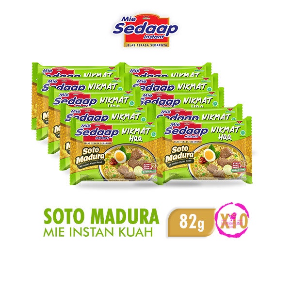 

Sedaap Mie Instan Soto Madura 82 gr x 10 pcs