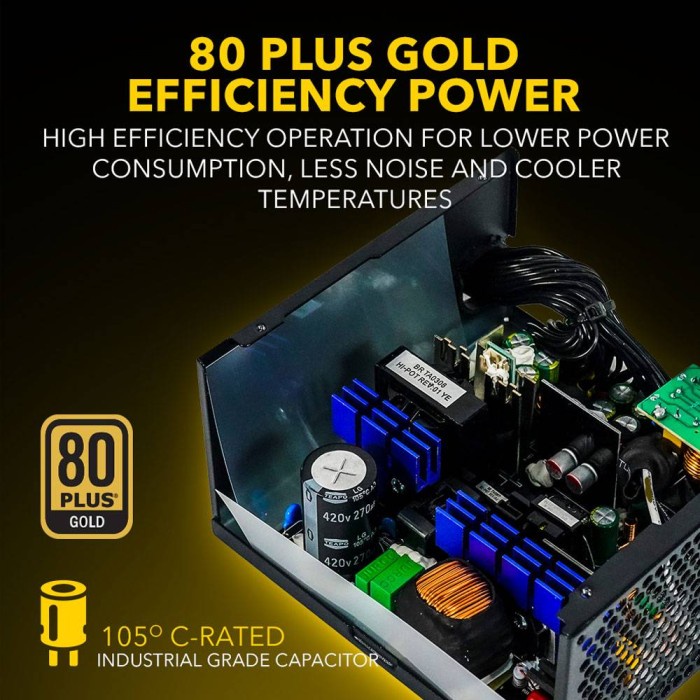 Power Supply Armaggeddon Voltron Gold 600 PSU 80+ Gold Certified