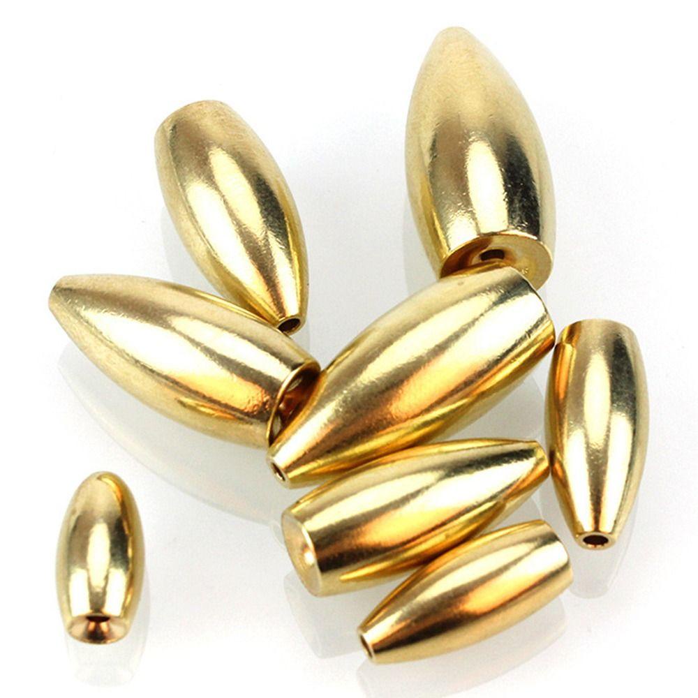 Wonder 5pcs/lot Pemancingan Tembaga Timbal Jatuh 3.5g,5g,7g,10g,12g,14g,17g,21g Sharped Weights Line Sinker Sinker