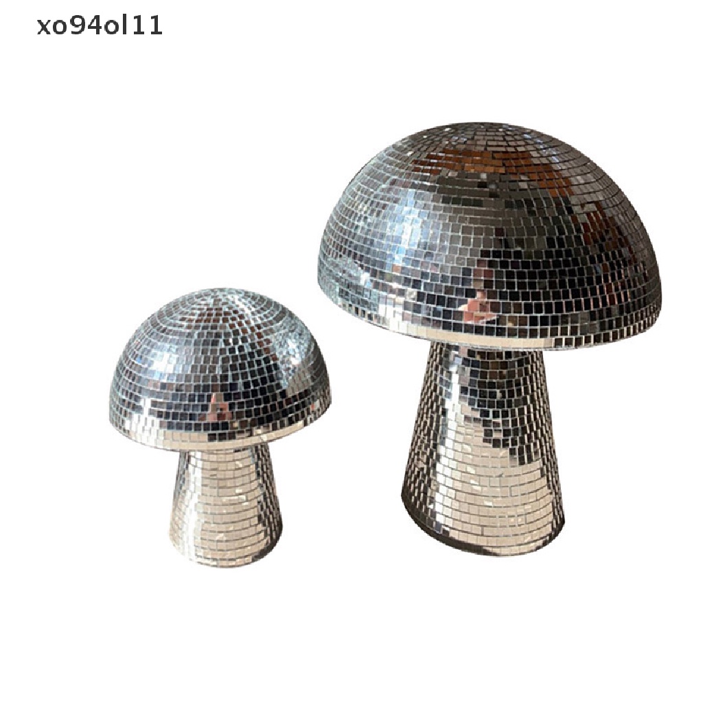 Xo Mushroom Disco Ball Mirror Bola Reflektif Untuk Dekorasi Meja Kamar Pesta Pernikahan OL