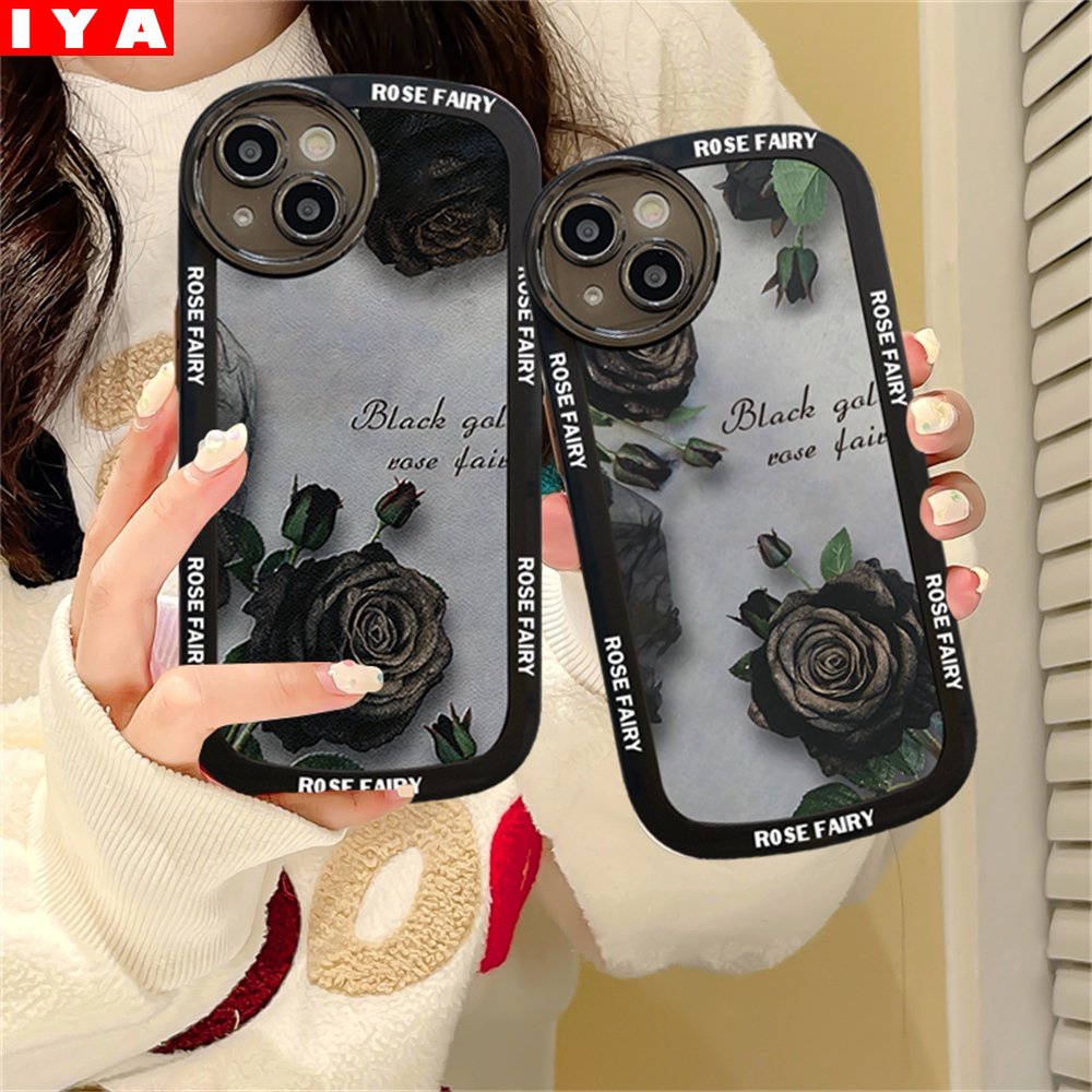 Rose Case Redmi Note 11S 11 Pro Redmi 10C 10A 9C 9T 9A Note 10S Note9 Note8 Pro Note7 Poco M3 X3 Pro NFC Peri Lembut Silicone Phone Cover