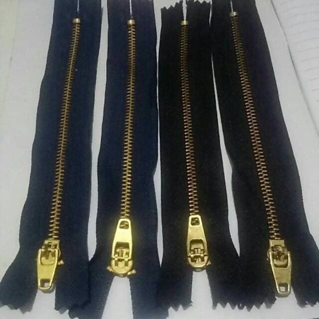 1 Lusin 6 inch 7inch Resleting Jeans Sleting Celana Jeans 6 inch,Hitam - 6 inch, Hitam _pb