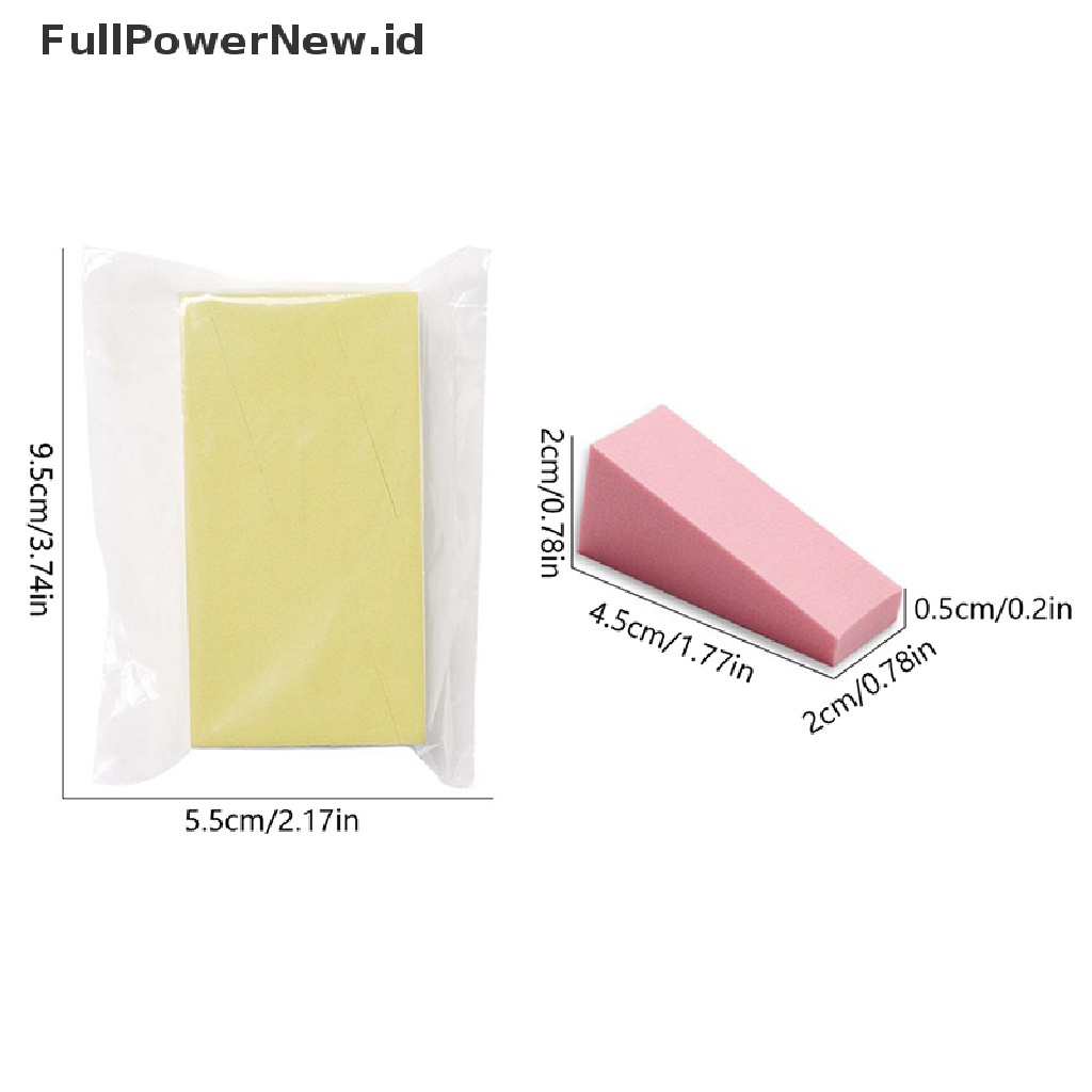 Power 8Pcs Stamper Spons Lembut Gradasi Nail Art Untuk Aksesori Stempel Kuku ID