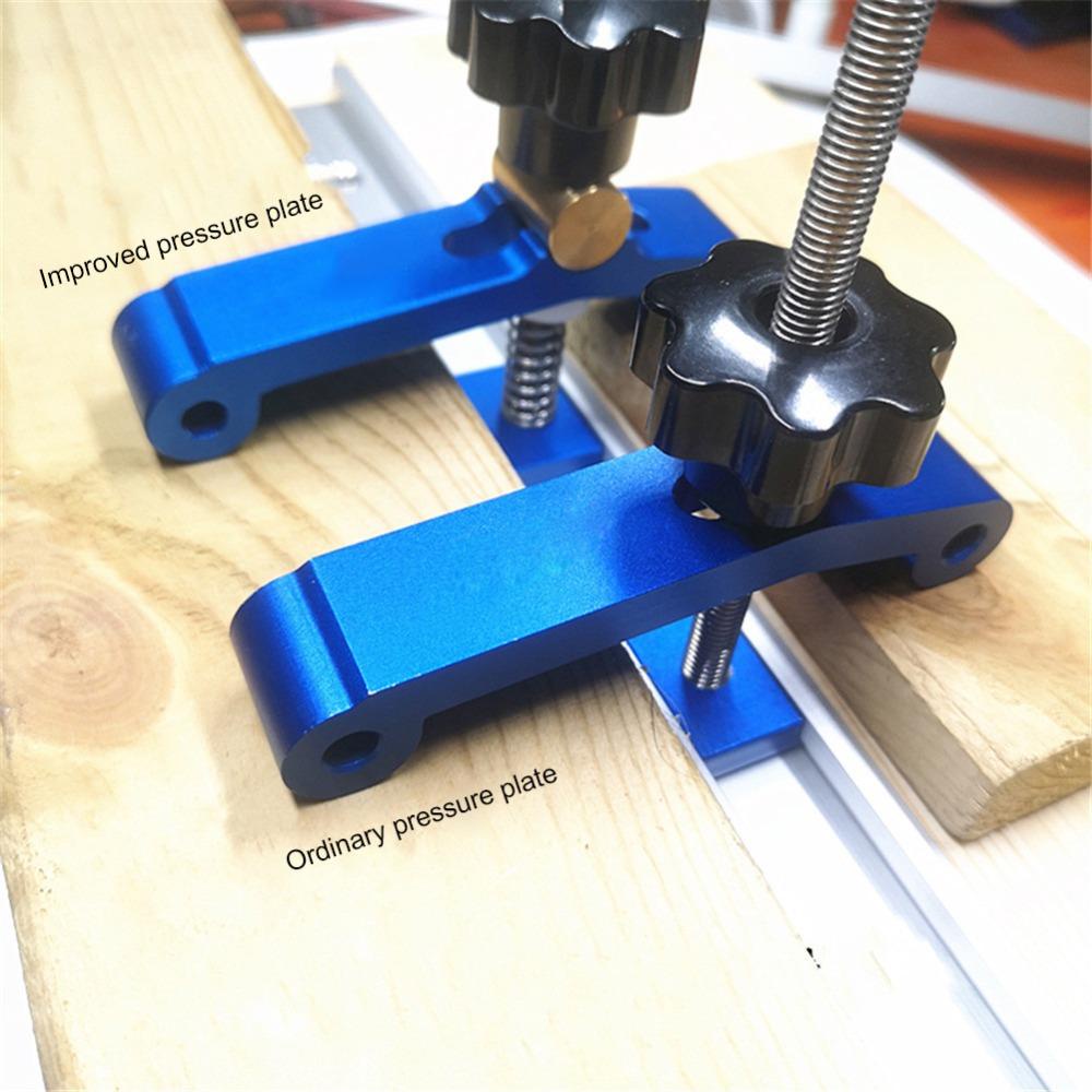 Lanfy T Track Clamping Meja Kerja M8 Screw Fixture Jig T Slider Kit Alat Penjepit Blok Woodworking Hold Down Clamp