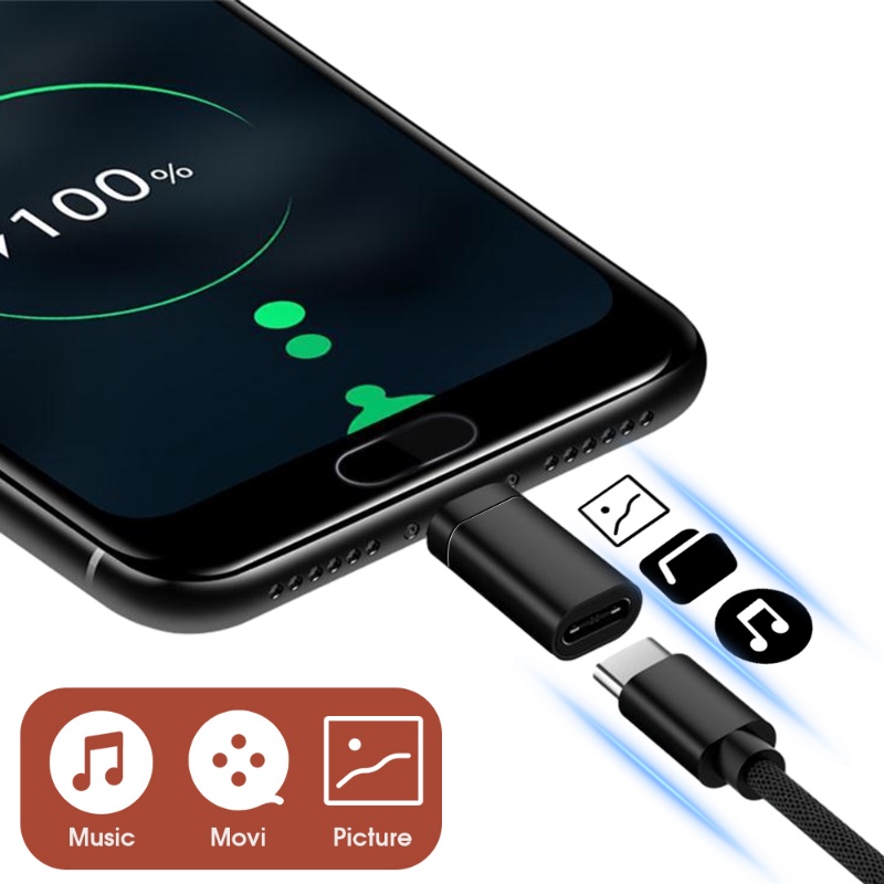 Adaptor Transfer Data Antarmuka Handphone Nyaman/Port Charging Tablet Tipe C Kepala Sambung/Adaptor Kabel Data Mini Universal Untuk Android