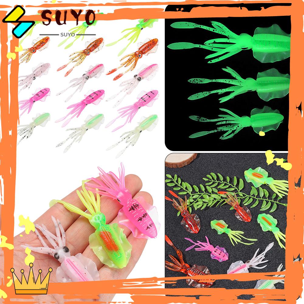 Suyo 1Pcs Umpan Cumi 5warna Swimbait Fishing Tackle Fishing Lure
