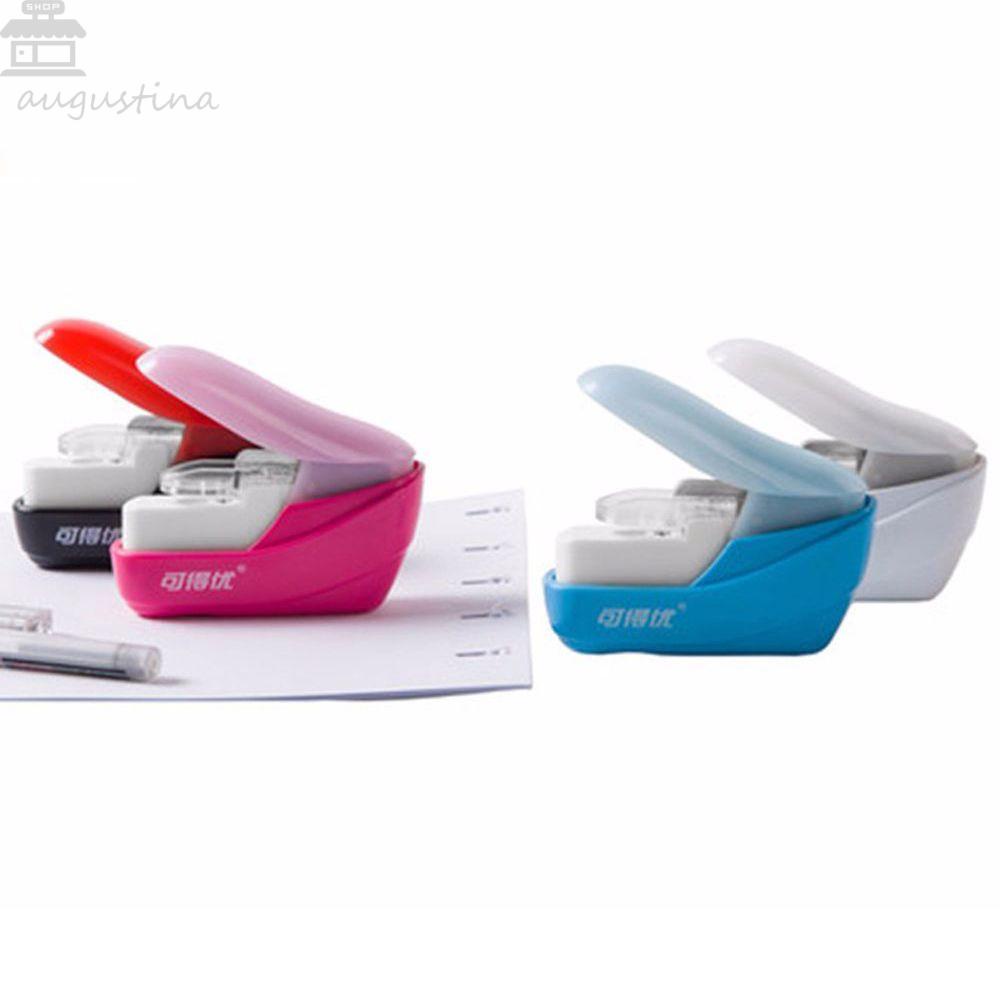 Stapler Agustina Stapler Nyaman Portable Alat Kantor Alat Tulis Sekolah Tanpa Staples