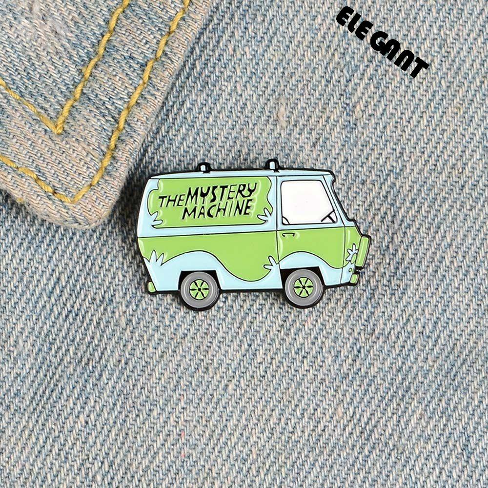 [Elegan] Scooby Bus Bros Hadiah Untuk Anak-Anak Lucu Aksesoris Perhiasan Travel Commemorative Badge Pin Kerah Pin Enamel Pin