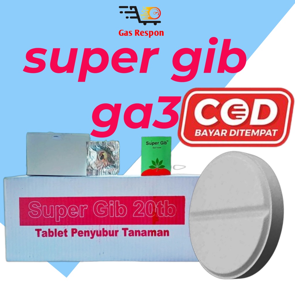 Super gib ga3 TABLET zpt pertumbuhan  pemacu giberlic acid plant booster fruit enlarger