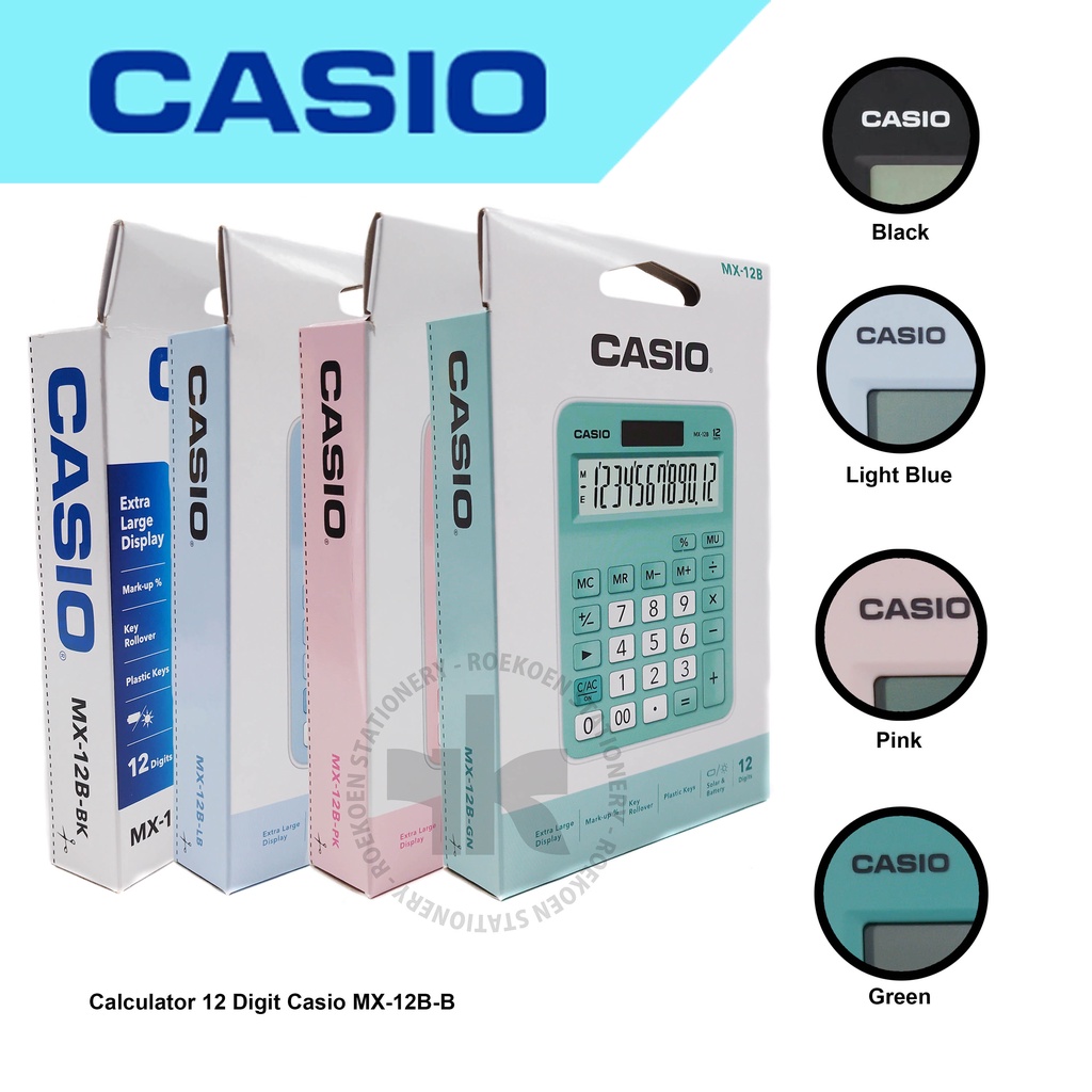 

Casio Calculator 12 Digit MX-12B