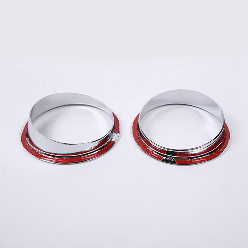 2pcs Lampu Kabut Depan Mobil Lis Lampu Rings Cover Dekorasi Aksesoris Silver Untuk Hummer H2 2003-2009