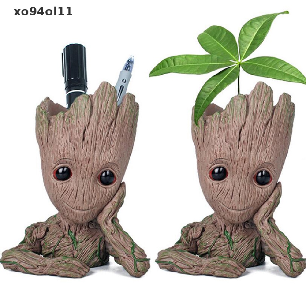 Xo Baby Groot Pot Bunga Tree Man Pot Bunga Model Hero Mainan Pulpen Pot Tanaman Pot OL