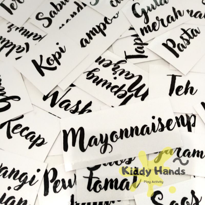 

RAJA STIKER TRANSPARAN Label Costum Bumbu, Kotak Mainan, Perkakas Label