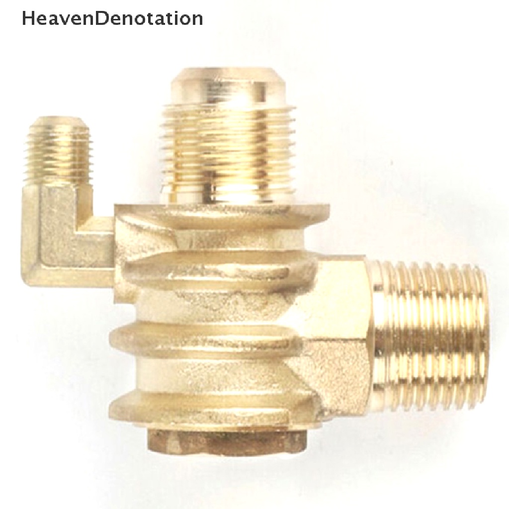 [HeavenDenotation] 3-port Check Valves One Way Male-Benang Bengkel Kompresor Angin20 * 19 * 10mm HDV