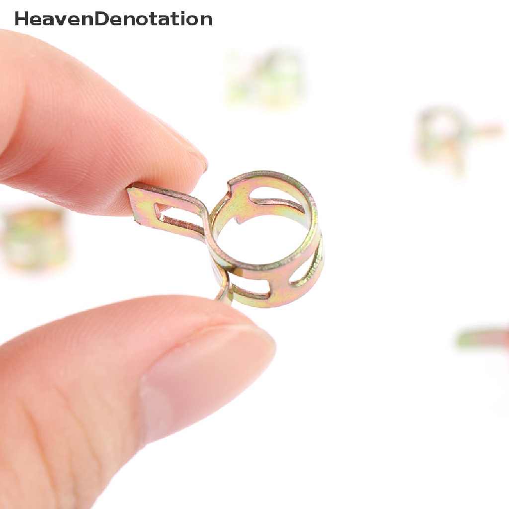 [HeavenDenotation] 10pcs/set Spring Band Selang Bakar Klip Penjepit Pipa Silikon 6mm 7mm 8mm 9mm 10mm HDV