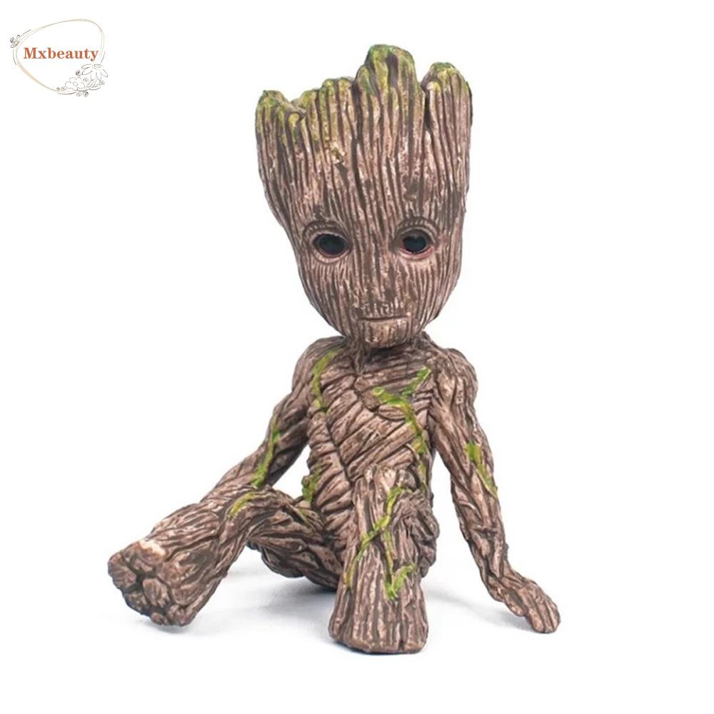 MXBEAUTY Figure Toys Groot Figure Sitting Action Toy Figure Tree Man Groot 6CM for Gifts for Kids Model Doll Avengers Mini Groot